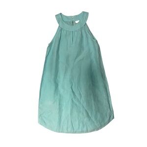 ST TROPEZ WEST 100% LINEN KEYHOLE SLEEVELESS DRESS US WOMEN size SMALL